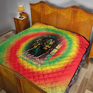 Juneteenth Freedom Day Quilt Reggae Tie Dye Style