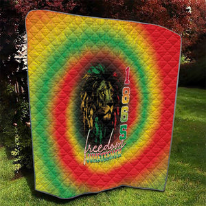 Juneteenth Freedom Day Quilt Reggae Tie Dye Style