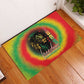 Juneteenth Freedom Day Rubber Doormat Reggae Tie Dye Style