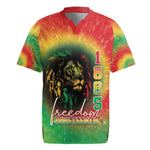 Juneteenth Freedom Day Rugby Jersey Reggae Tie Dye Style