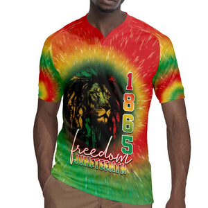 Juneteenth Freedom Day Rugby Jersey Reggae Tie Dye Style