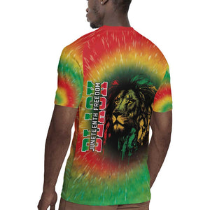 Juneteenth Freedom Day Rugby Jersey Reggae Tie Dye Style