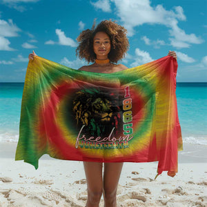 Juneteenth Freedom Day Sarong Reggae Tie Dye Style