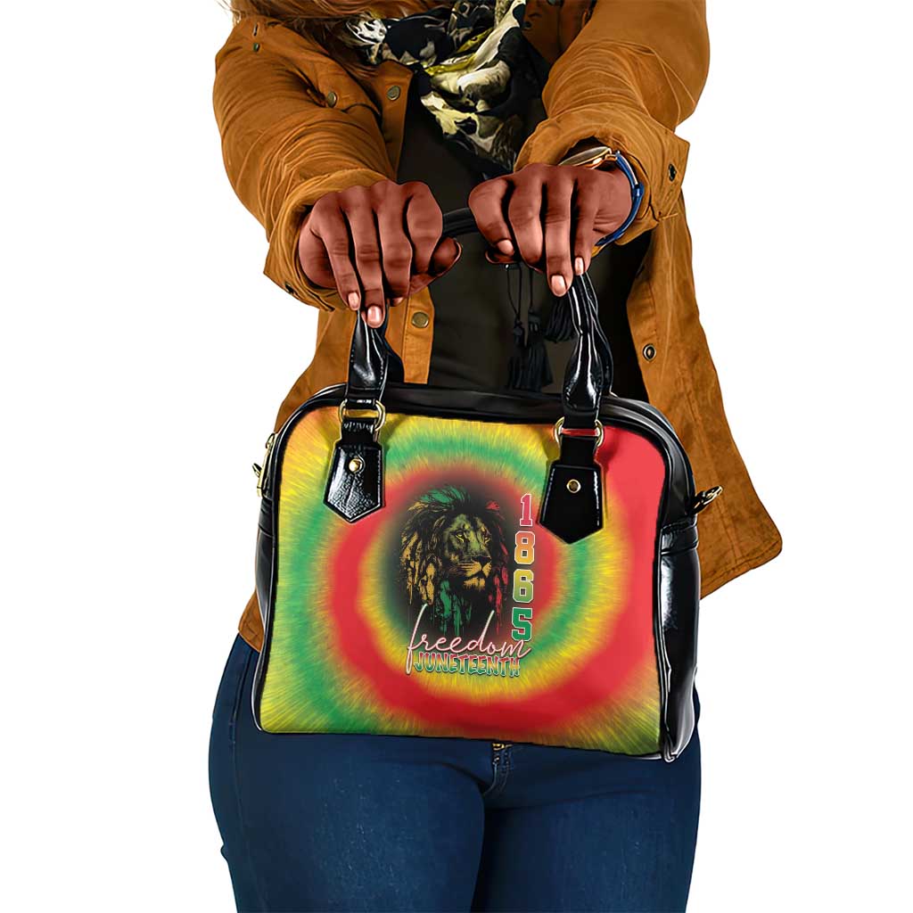 Juneteenth Freedom Day Shoulder Handbag Reggae Tie Dye Style