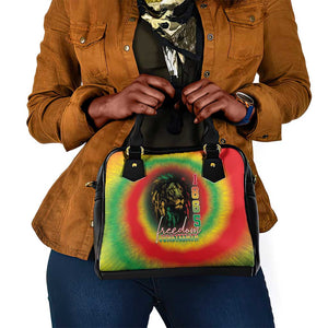 Juneteenth Freedom Day Shoulder Handbag Reggae Tie Dye Style