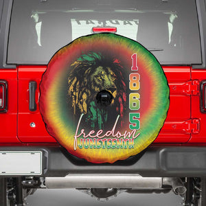 Juneteenth Freedom Day Spare Tire Cover Reggae Tie Dye Style