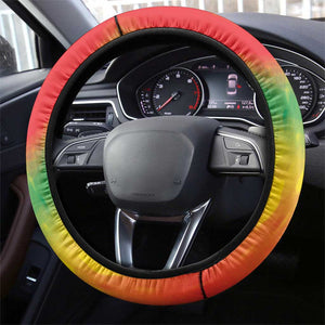 Juneteenth Freedom Day Steering Wheel Cover Reggae Tie Dye Style