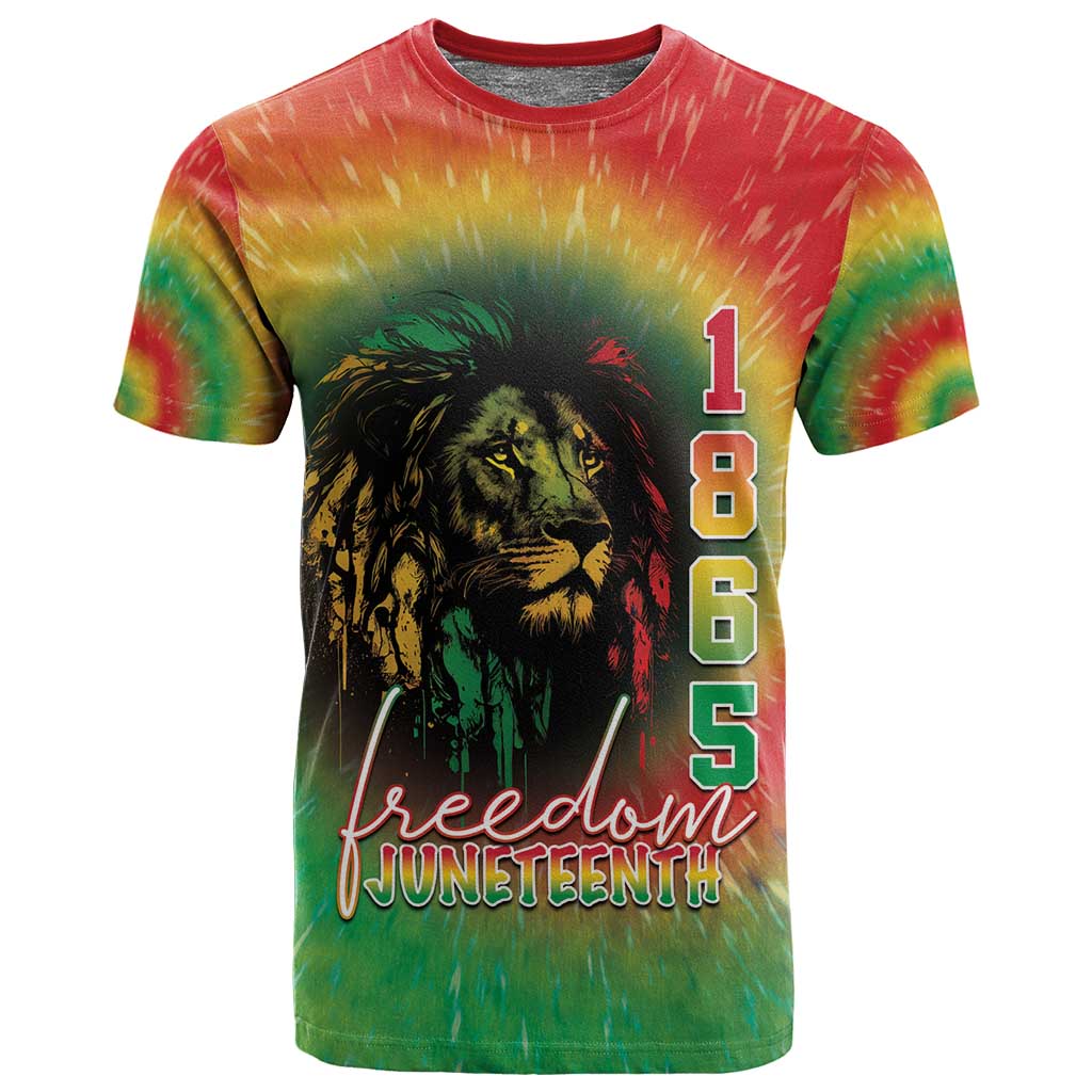 Juneteenth Freedom Day T shirt Reggae Tie Dye Style