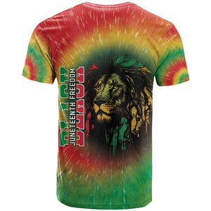 Juneteenth Freedom Day T shirt Reggae Tie Dye Style