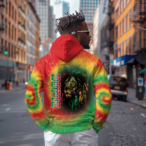 Juneteenth Freedom Day Zip Hoodie Reggae Tie Dye Style