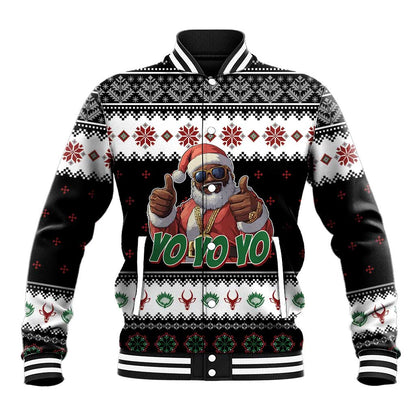 South Africa Christmas Baseball Jacket Hip Hop Santa Claus LT05