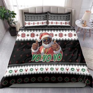 South Africa Christmas Bedding Set Hip Hop Santa Claus