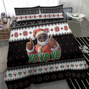 South Africa Christmas Bedding Set Hip Hop Santa Claus