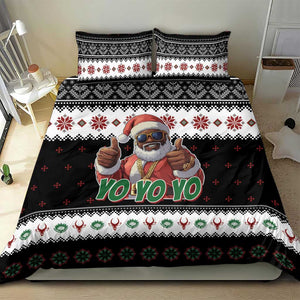 South Africa Christmas Bedding Set Hip Hop Santa Claus