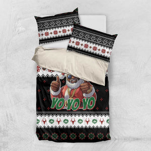 South Africa Christmas Bedding Set Hip Hop Santa Claus