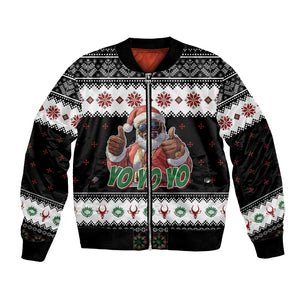 South Africa Christmas Bomber Jacket Hip Hop Santa Claus