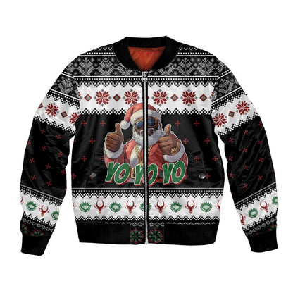 South Africa Christmas Bomber Jacket Hip Hop Santa Claus