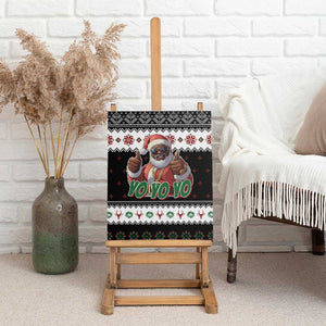 South Africa Christmas Canvas Wall Art Hip Hop Santa Claus