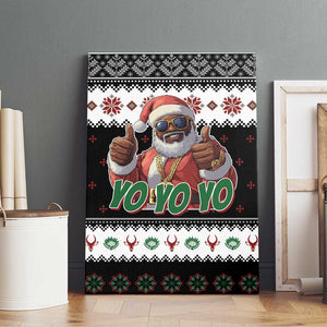 South Africa Christmas Canvas Wall Art Hip Hop Santa Claus