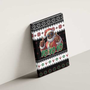 South Africa Christmas Canvas Wall Art Hip Hop Santa Claus