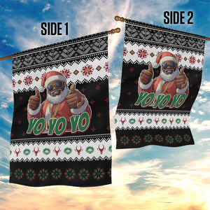 South Africa Christmas Garden Flag Hip Hop Santa Claus