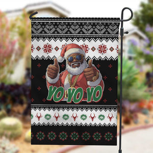 South Africa Christmas Garden Flag Hip Hop Santa Claus