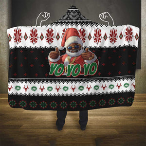 South Africa Christmas Hooded Blanket Hip Hop Santa Claus