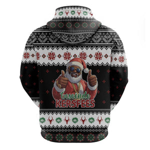 South Africa Christmas Hoodie Hip Hop Santa Claus