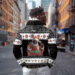 South Africa Christmas Hoodie Hip Hop Santa Claus