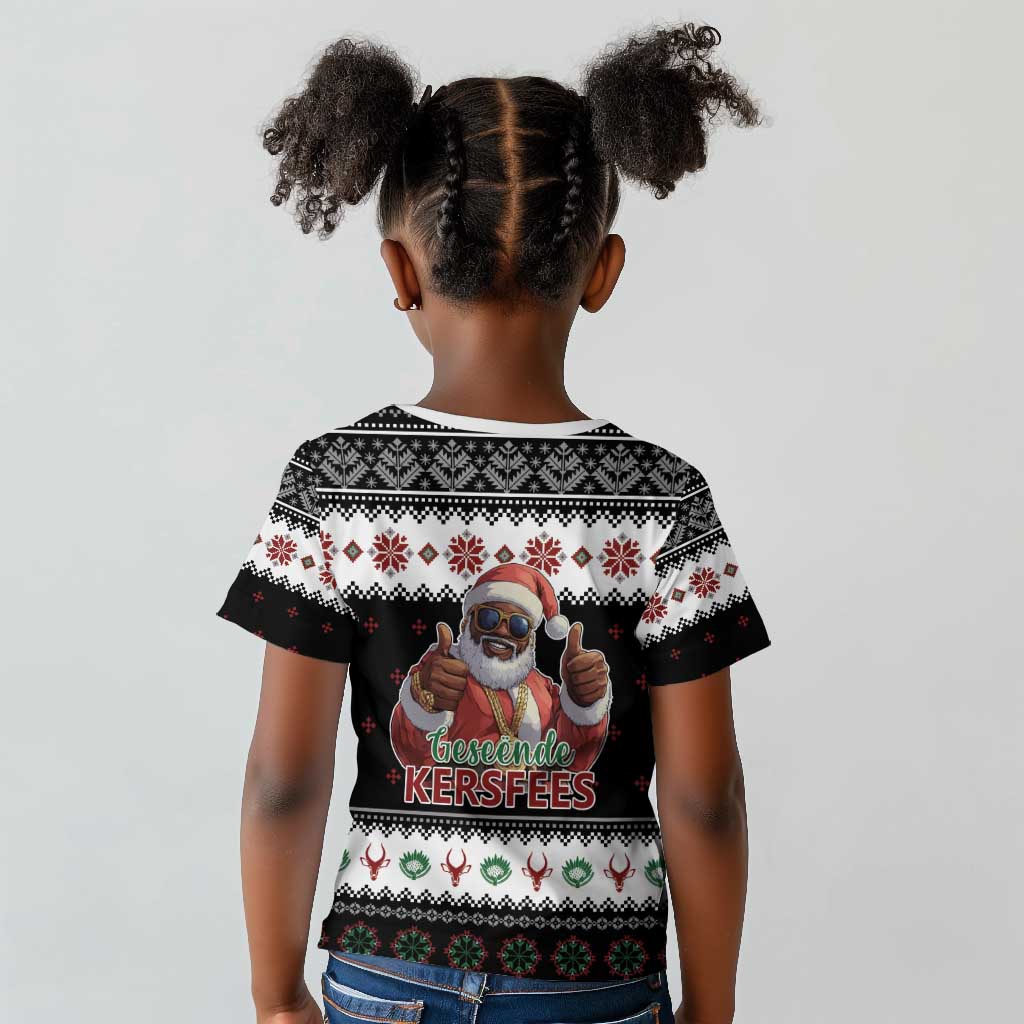 South Africa Christmas Kid T shirt Hip Hop Santa Claus