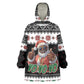 South Africa Christmas Kid Wearable Blanket Hoodie Hip Hop Santa Claus