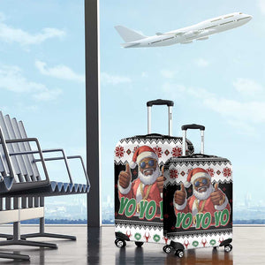 South Africa Christmas Luggage Cover Hip Hop Santa Claus