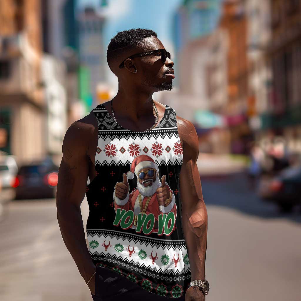 South Africa Christmas Men Tank Top Hip Hop Santa Claus