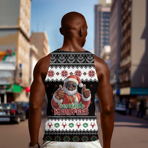 South Africa Christmas Men Tank Top Hip Hop Santa Claus