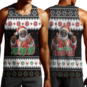 South Africa Christmas Men Tank Top Hip Hop Santa Claus