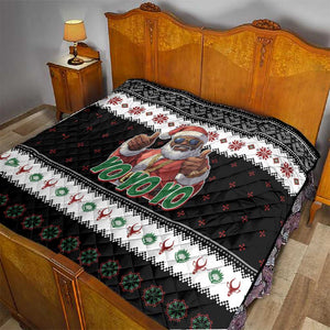 South Africa Christmas Quilt Hip Hop Santa Claus