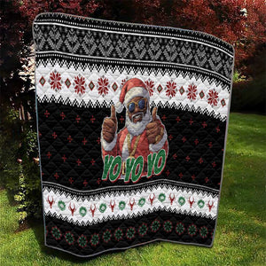 South Africa Christmas Quilt Hip Hop Santa Claus