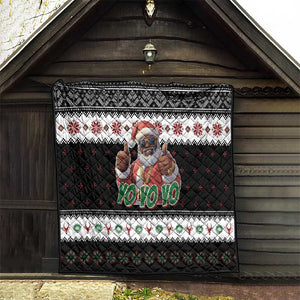 South Africa Christmas Quilt Hip Hop Santa Claus