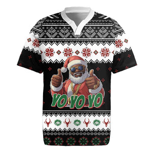 South Africa Christmas Rugby Jersey Hip Hop Santa Claus