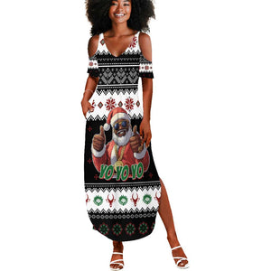 South Africa Christmas Summer Maxi Dress Hip Hop Santa Claus