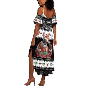 South Africa Christmas Summer Maxi Dress Hip Hop Santa Claus