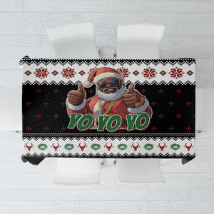 South Africa Christmas Tablecloth Hip Hop Santa Claus