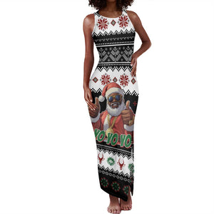 South Africa Christmas Tank Maxi Dress Hip Hop Santa Claus