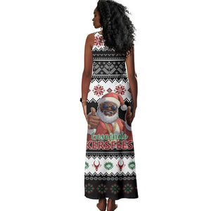 South Africa Christmas Tank Maxi Dress Hip Hop Santa Claus