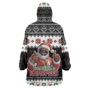 South Africa Christmas Wearable Blanket Hoodie Hip Hop Santa Claus