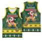 South Africa Christmas Basketball Jersey Funny Santa Riding Springbok LT05