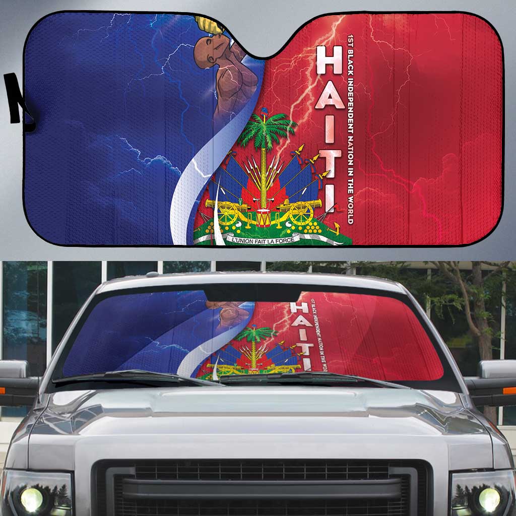 Haiti Independence Day Auto Sun Shade The First Black Independent Nation