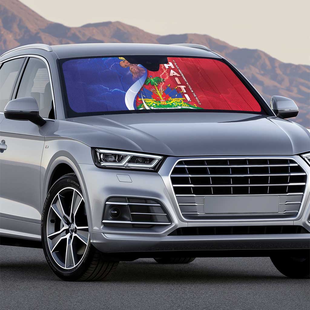 Haiti Independence Day Auto Sun Shade The First Black Independent Nation