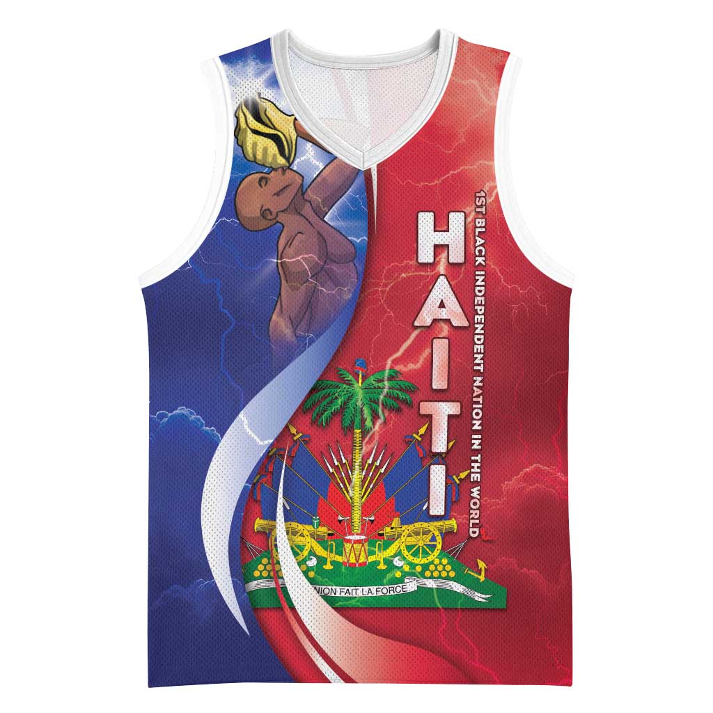 Haiti Independence Day Basketball Jersey The First Black Independent Nation - African Pride