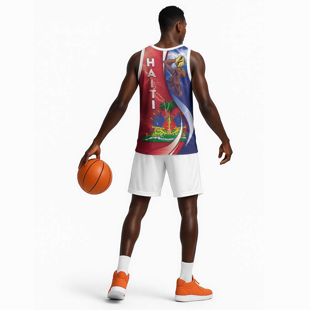 Haiti Independence Day Basketball Jersey The First Black Independent Nation - African Pride